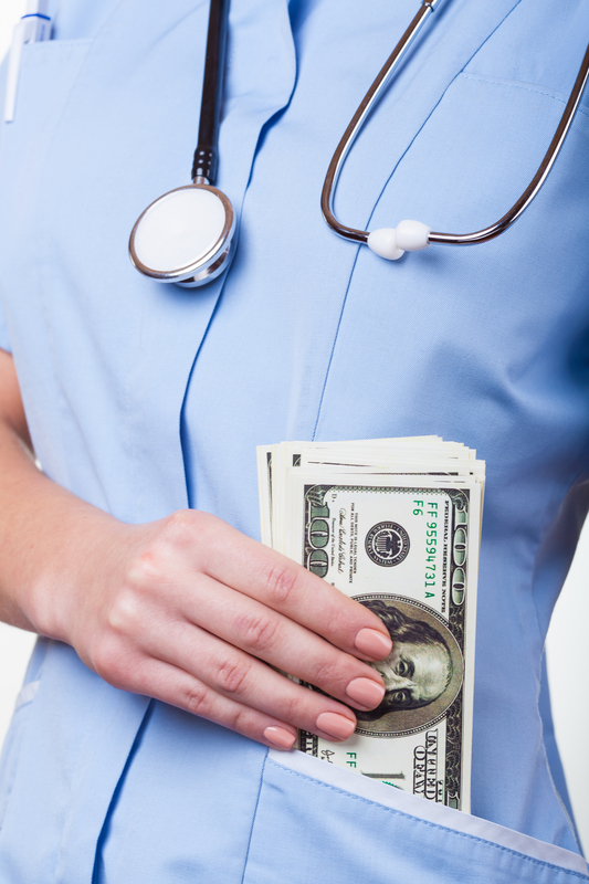 medical assistant with money